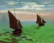 克劳德 莫奈 : Fishing Boats at Sea